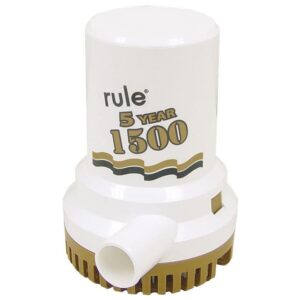 Rule pumps Bomba Manual De Alta Capacidade Gold Sieres 1500GPH 12V