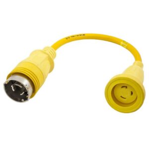 Hubbell Adaptador Fêmea 30A 50A 125V Twist Lock Torção Trancar Para Macho 50A 125V Twist Lock