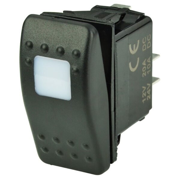 Bep marine Interruptor De LED De Polo único Desligado SPST Contura 20A 12V 15A 24V 1/4´´