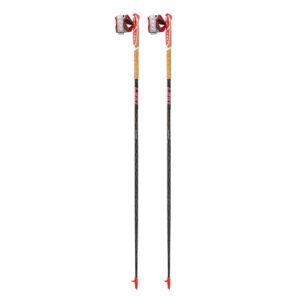 Leki Vertical K Visível Carbono-Fluo Vermelho-Branco
