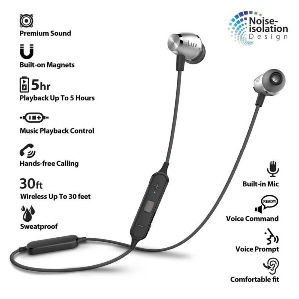 Iluv Fones De Ouvido Esportivos Sem Fio Metal Forge Air - Image 2