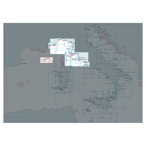 Istituto idrografico Cartas Marítimas Monte Argentario-Capo Linaro