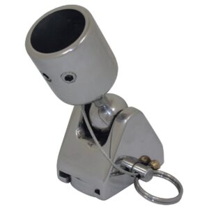 Forniture nautiche italiane Suporte De Capuz Articulado De Aço Inoxidável Montado Em Trilho 25 mm