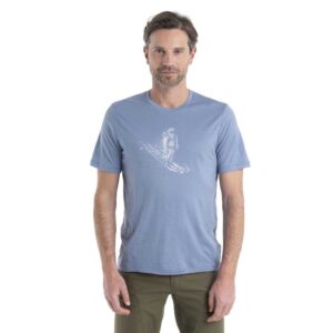 Icebreaker Camiseta De Manga Curta Tech Lite II Skiing Yeti Merino