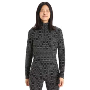 Icebreaker Camisola Interior Manga Comprida 250 Vertex Half Zip Alpine Geo