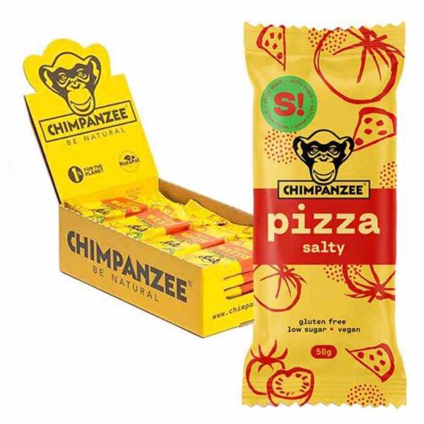 Chimpanzee Barras De Energia Vegan/Free Gluten 50g Pizza 20 Unidades