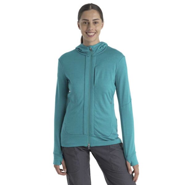 Icebreaker Moletom Zip Completo Quantum III Merino
