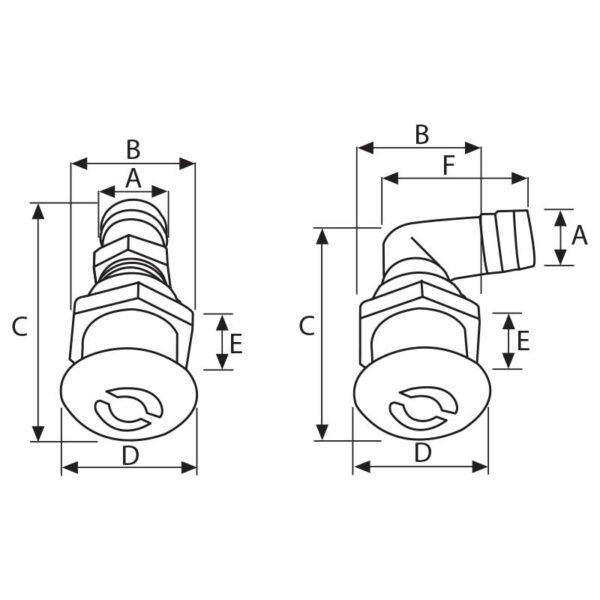 Nuova rade Round Ventilator For Tank Elbow 90 - Image 2