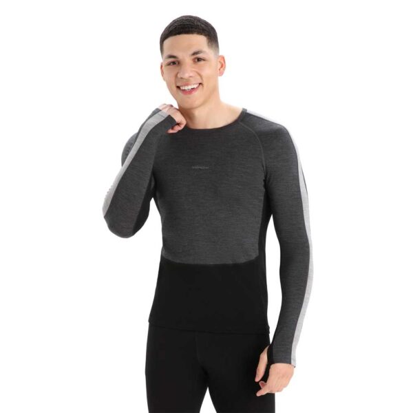 Icebreaker Camisola Interior Manga Comprida Zone Knit 200 Crewe - Imagem 4