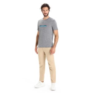 Icebreaker Camiseta De Manga Curta Tech Lite II Ski Fields