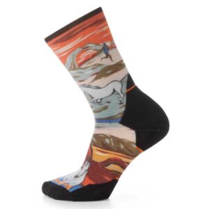 Smartwool Meias Altas Athlete Edition Run Trail Magic Crew Print