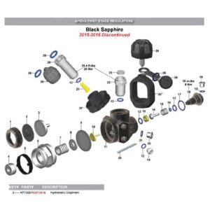 Apeks Diafragma Hidrostático Black Sapphire