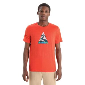 Icebreaker Camiseta De Manga Curta Tech Lite II Camping Grounds