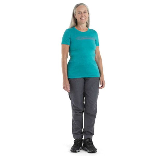 Icebreaker Camiseta De Manga Curta 150 Tech Lite II Camping Lines Merino - Imagem 5