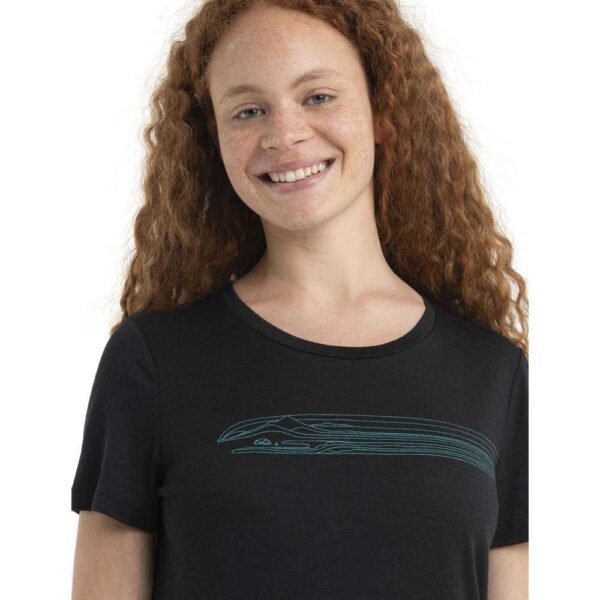 Icebreaker Camiseta De Manga Curta 150 Tech Lite II Camping Lines Merino - Imagem 3