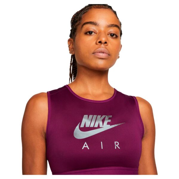 Nike Sutiã Esportivo De Gola Alta Com Almofada De Suporte Médio Air Dri Fit Swoosh - Imagem 3