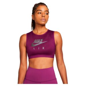 Nike Sutiã Esportivo De Gola Alta Com Almofada De Suporte Médio Air Dri Fit Swoosh