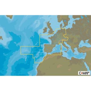 C-map Cartão Central & West Europe Cont.-4D