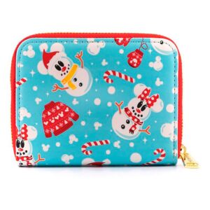 Loungefly Carteira Mickey Minnie Snowman