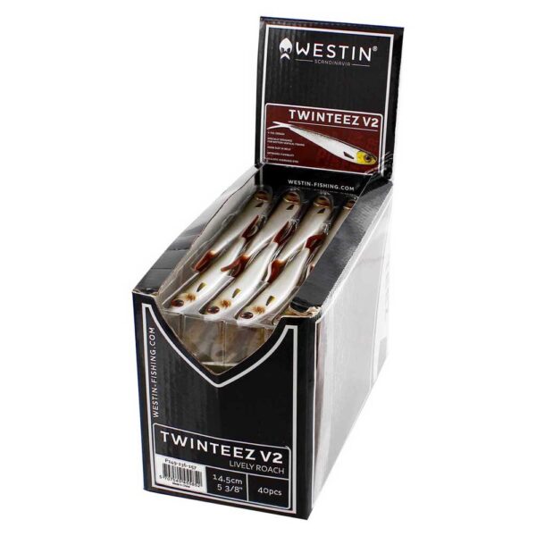 Westin Isca Macia TwinTeez V2 V-Tail 65 mm 1g 68 Unidades - Imagem 5