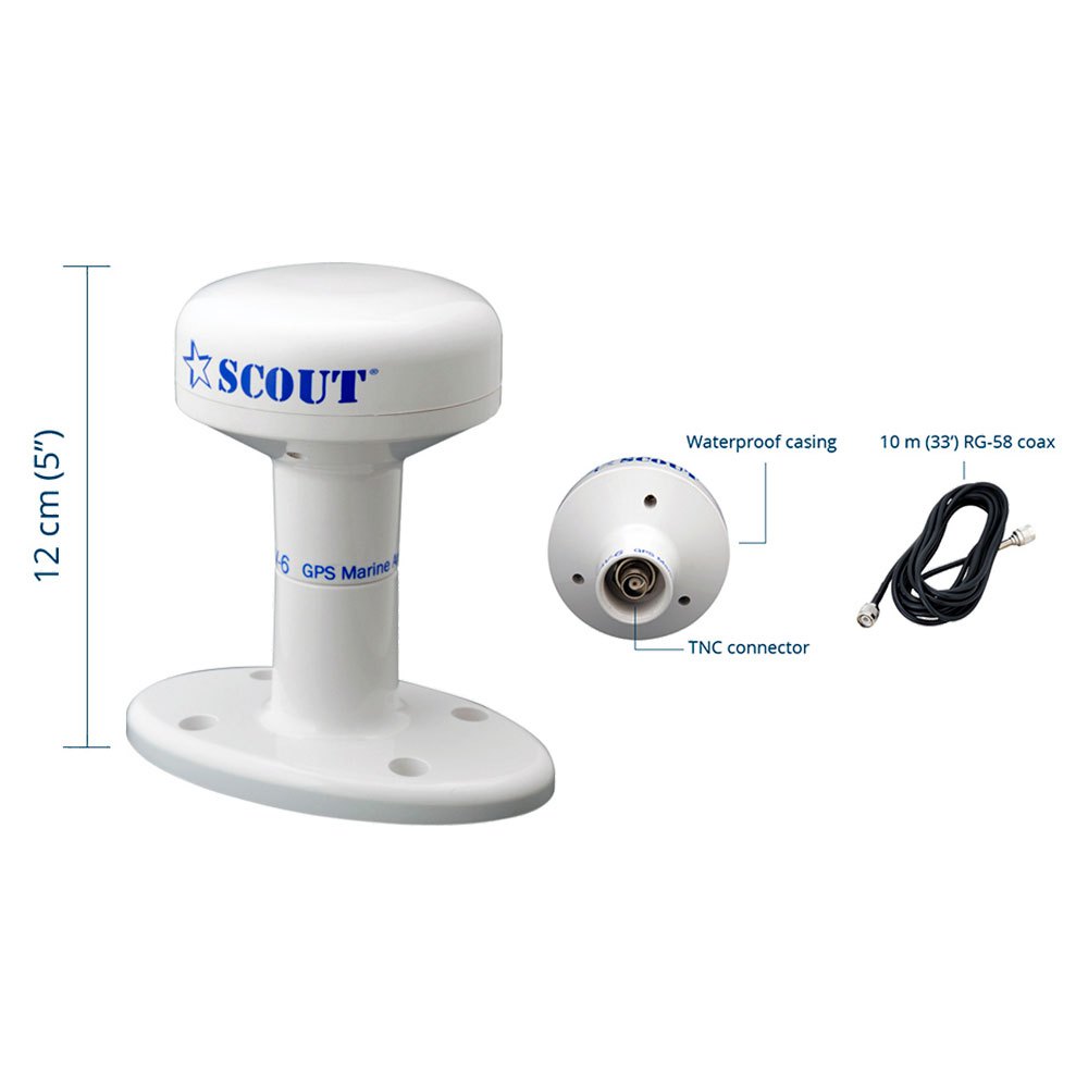 Scout telecomunicazioni Canais Antena GPS NAV-6 50 - Imagem 2