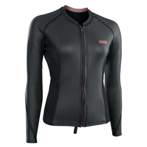 ION Rashguard Feminino Manga Longa Com Zíper Completo Neo Top Skin 2 mm - Imagem 3
