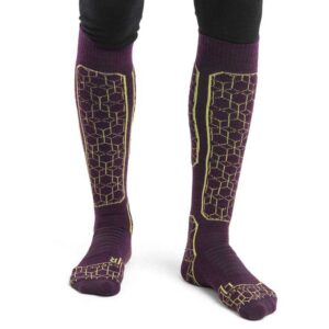 Icebreaker Meias Altas Ski+ Medium OTC Alpine Geo Merino