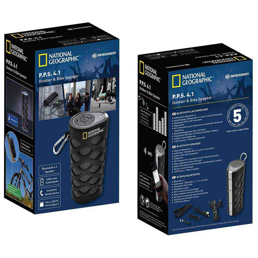 National geographic Alto-falante Bluetooth 9684001CM3LC1 - Imagem 4