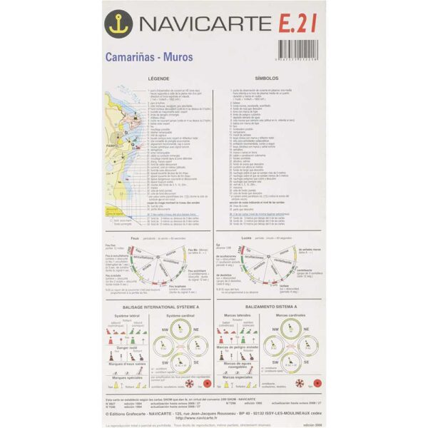 Navicarte Cartas Marinhas Camarinhas-Muros E21 R-12 - Imagem 2