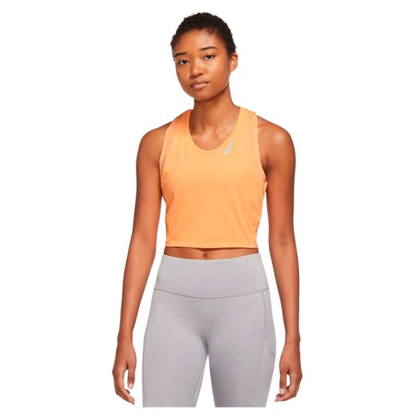 Nike Camiseta Sem Mangas Dri Fit Race Cropped