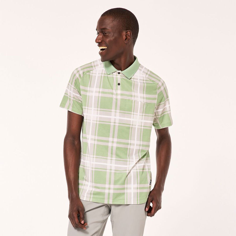 Oakley Polo Manga Curta Sand Stripe Pocket - Imagem 5