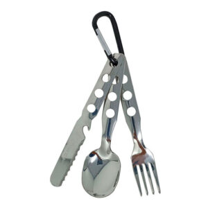 Laken Cubierto INOX 3pcs + mosquetón