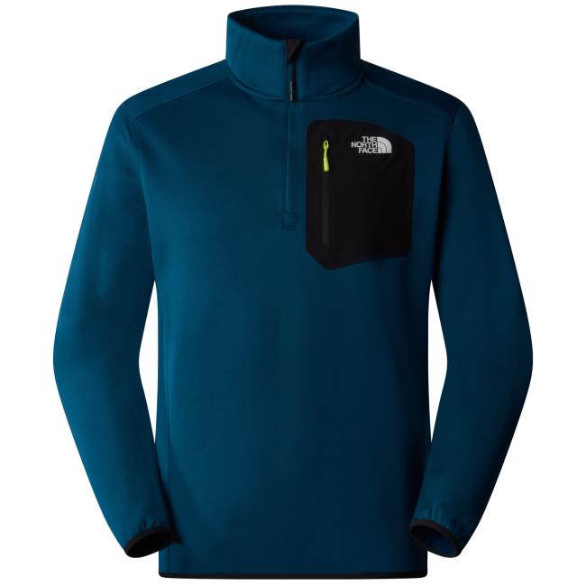 the north face M CREST 1/4 ZIP Midnight Petrol/Tnf Bla