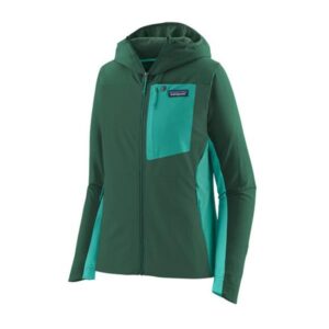 patagonia Ws R1 Crossstrata Hoody Conifer Green