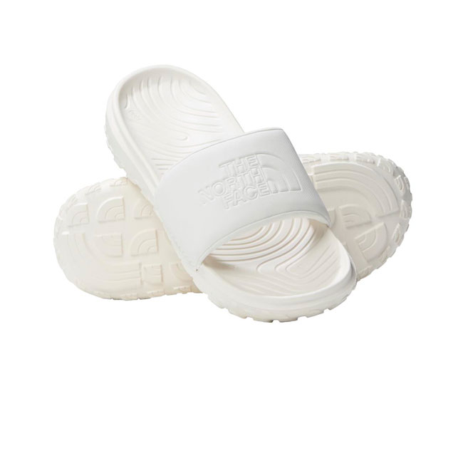 the north face w never stop cush slide white dune/whit