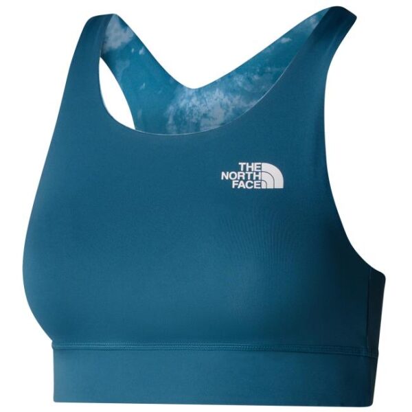 the north face W FLEX REVERSIBLE BRA PRINT Mallard Blue