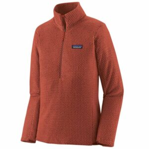 patagonia WS R1 AIR ZIP NECK Burnished Red