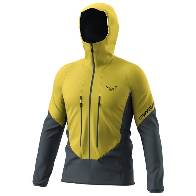 casaco dynafit blacklight softshell jkt m golden lime/0