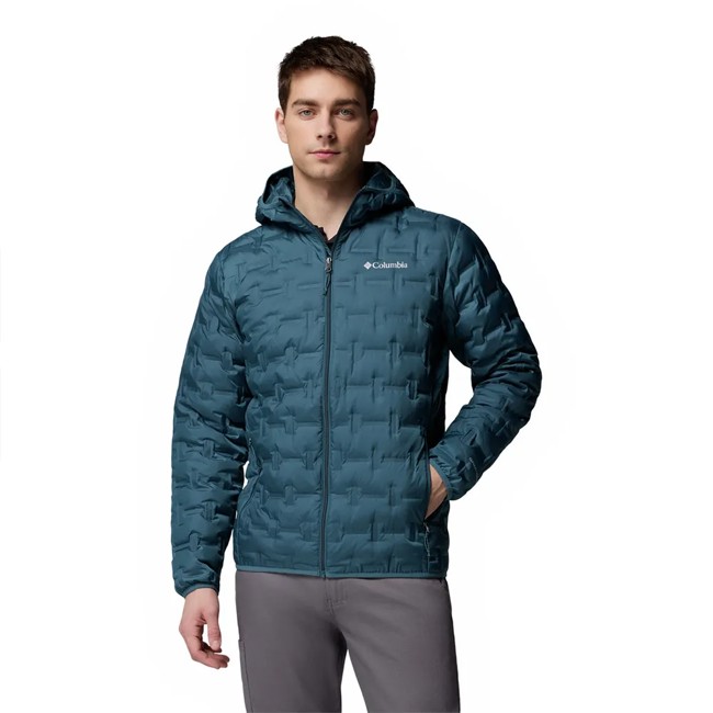 casaco columbia delta ridge ii down hooded jkt everblue