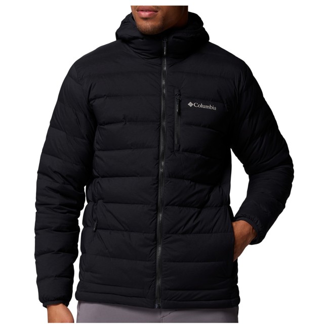 casaco columbia drift peak stretch down hooded jkt black