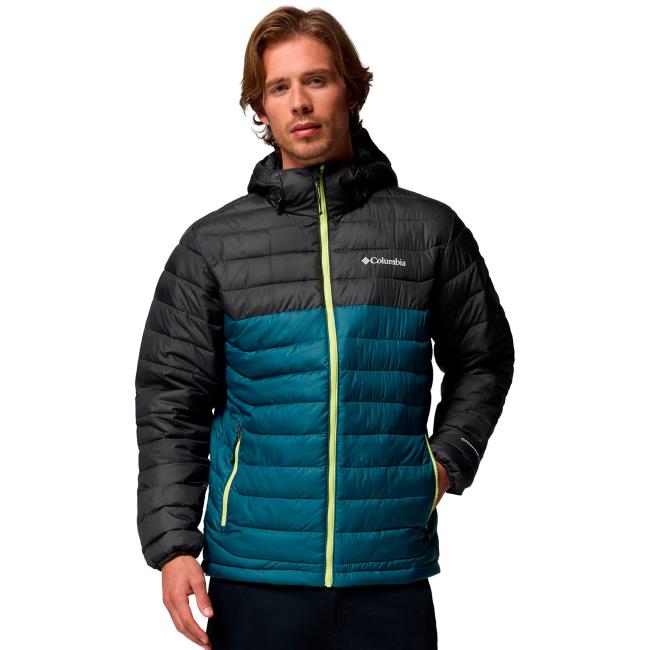 columbia powder lite ii hooded jkt everblue, shar