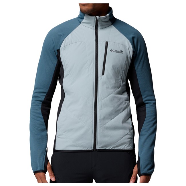 casaco columbia crest hybrid fz crushed blue, eve
