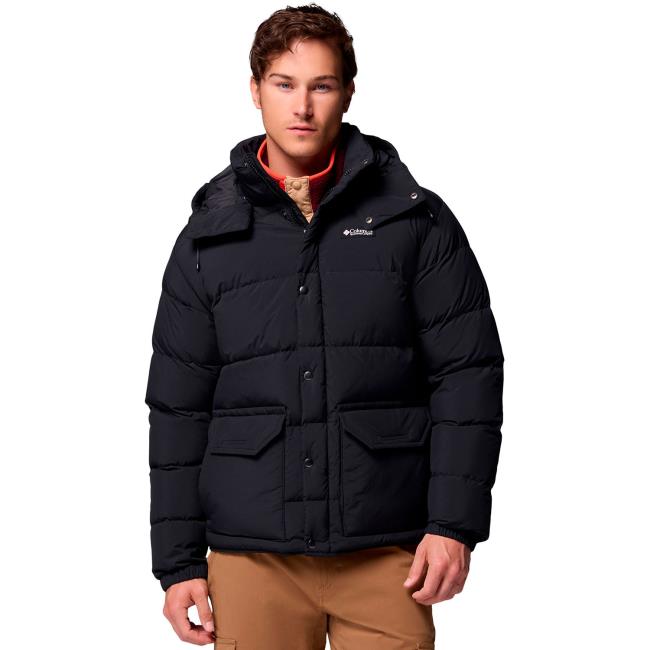 columbia wallowa down hooded jkt black