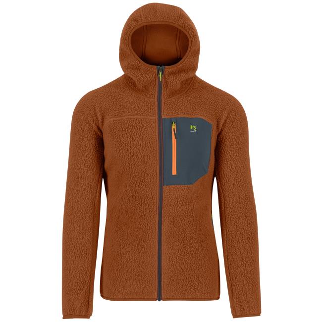 karpos moiazza retrò hoodie fleece mahogany/woo