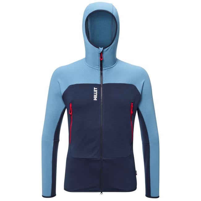 millet fusion grid hoodie