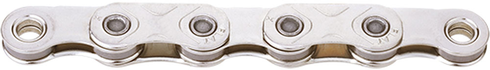 KMC X Flat Silver Waxed 12/13-speed Flattop Chain