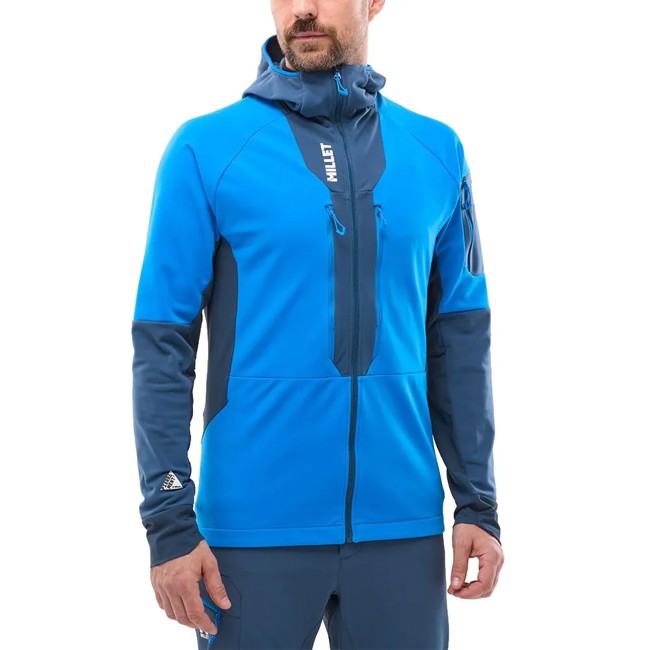 casaco millet pierra ment hoodie m icon blue/dark deni