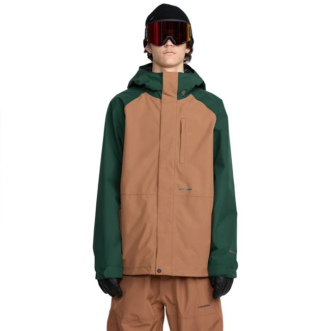 casaco volcom dua ins gore-tex terra brown