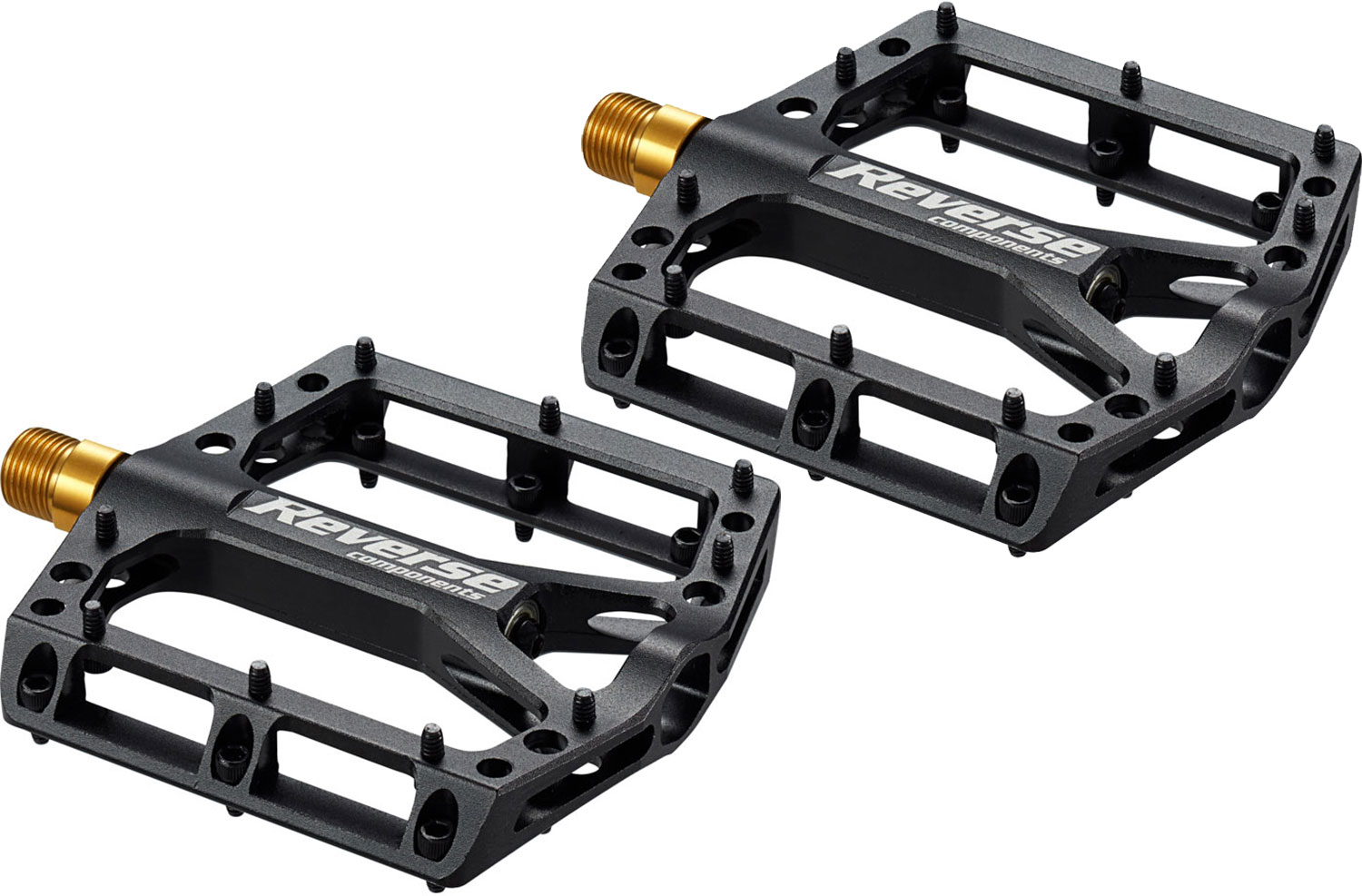 Reverse Components Black ONE Titanium Platform Pedals
