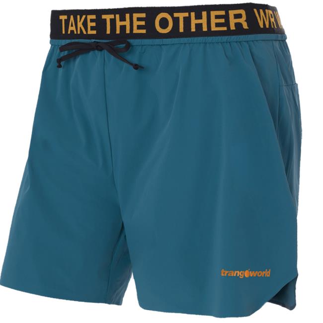 trangoworld pant. corto servoz verde oscuro